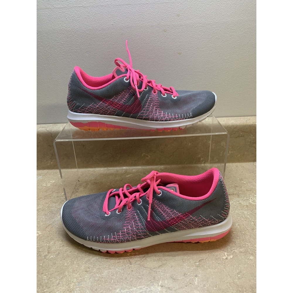 NIKE FLEX FURY GIRLS RUNNING SHOES 705460-002 US SIZE 3.5Y OR WOMENS SIZE 5.5